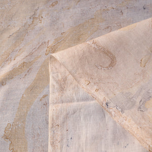 Beige - Digital Printed Marble Pattern Cotton Fabric 06