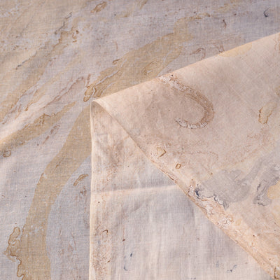 Beige - Digital Printed Marble Pattern Cotton Fabric 06