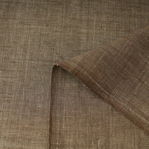 Brown - 40 x 10 Count Cotton Handspun Handloom Natural Dyed Plain Fabric 06
