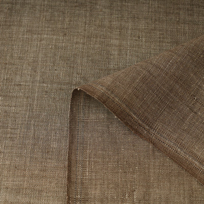 Brown - 40 x 10 Count Cotton Handspun Handloom Natural Dyed Plain Fabric 06