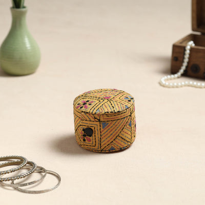 Bengal Kantha Work Handcrafted Bangle Box (Small)