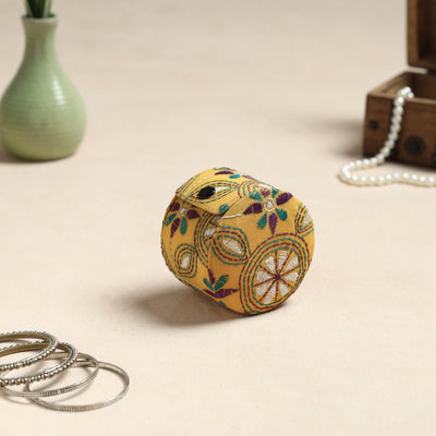Bengal Kantha Work Handcrafted Bangle Box (Small)