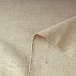 Beige - 2/40 Twill Cotton Handspun Handloom Natural Dyed Plain Fabric 15
