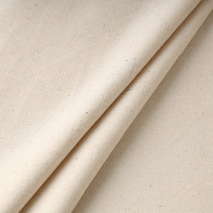 Beige - 2/40 Twill Cotton Handspun Handloom Natural Dyed Plain Fabric 16