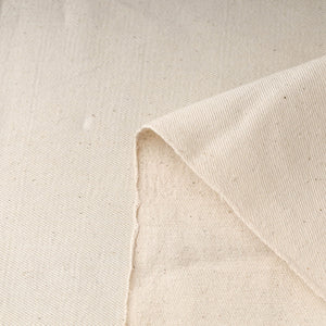 Beige - 2/40 Twill Cotton Handspun Handloom Natural Dyed Plain Fabric 16