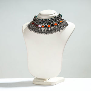 Antique Glass Encrusted Tribal GS Necklace