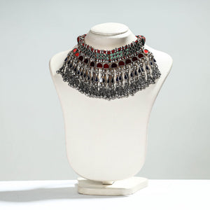 Antique Glass Encrusted Tribal GS Necklace