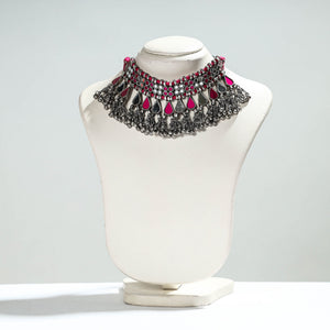 Antique Glass Encrusted Tribal GS Necklace