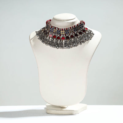 Antique Glass Encrusted Tribal GS Necklace