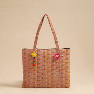 Brown - Handcrafted Quilted Cotton Hand Bag 20