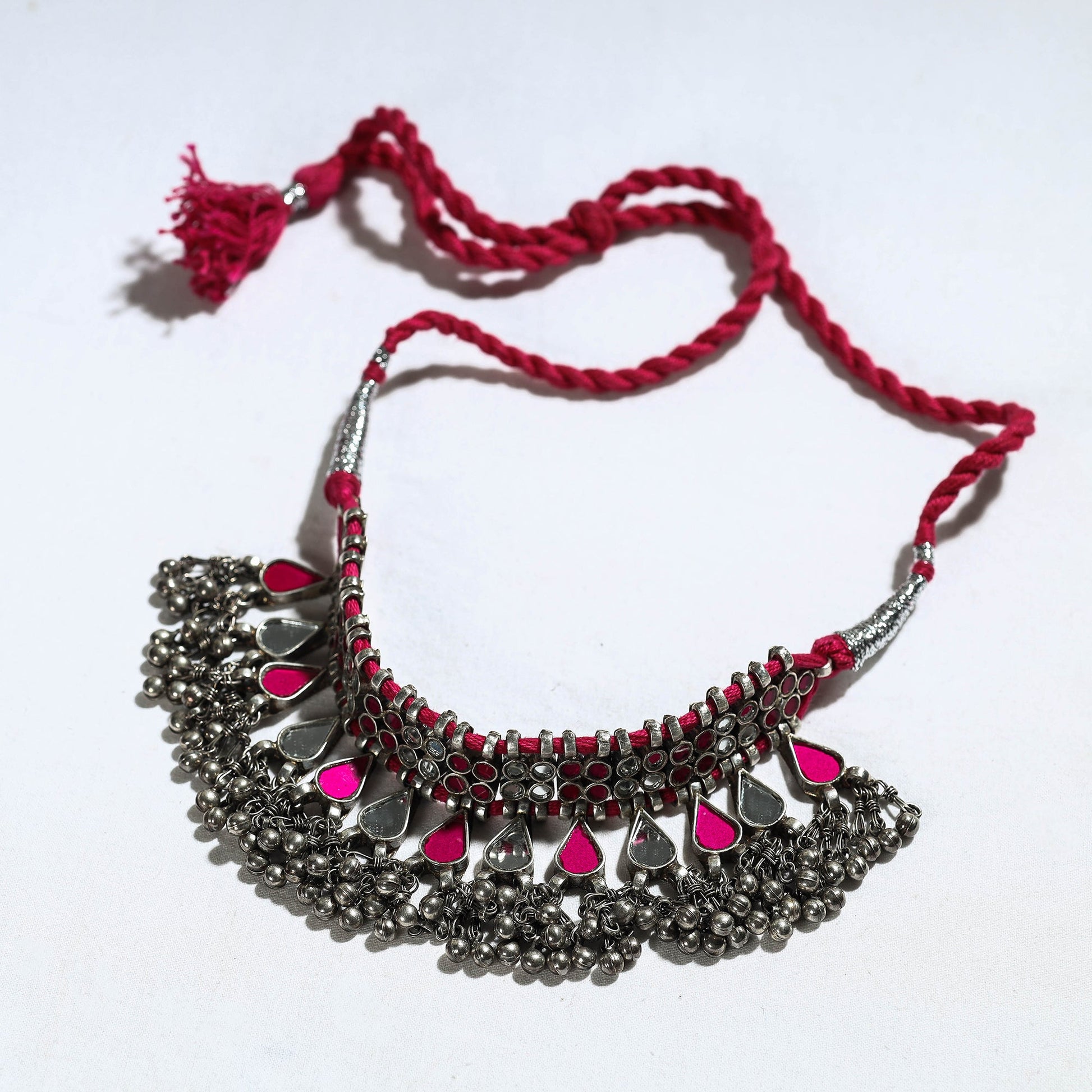 Antique Glass Encrusted Tribal GS Necklace