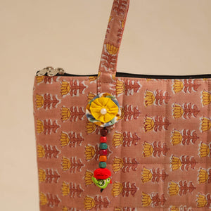 Brown - Handcrafted Quilted Cotton Hand Bag 20