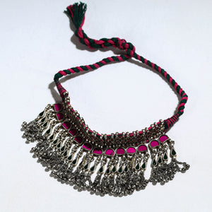 Antique Glass Encrusted Tribal GS Necklace