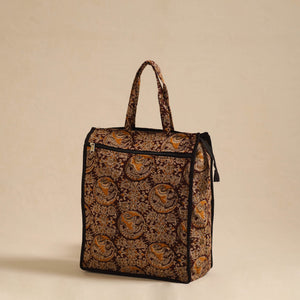 Brown - Handcrafted Cotton Shopping Hand Bag 02