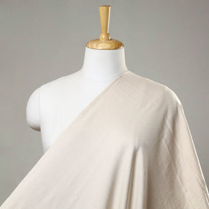 Beige - 2/40 Twill Cotton Handspun Handloom Natural Dyed Plain Fabric 16
