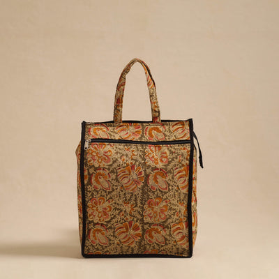 Brown - Handcrafted Cotton Shopping Hand Bag 07
