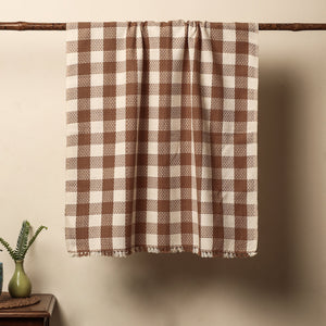 Brown - Alampur Handloom Fine Cotton Bath Towel