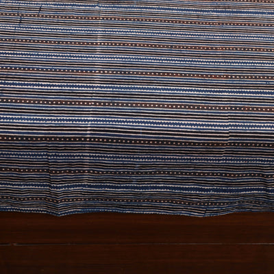 Black - Patchwork Ajrakh Cotton Double Bed Sheet Set 06