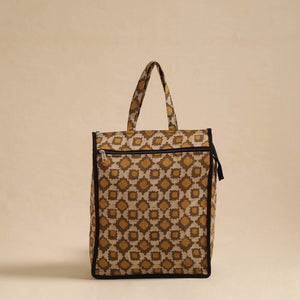 Brown - Handcrafted Cotton Shopping Hand Bag 19