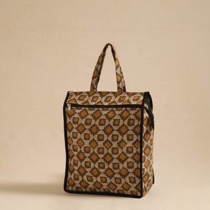 Brown - Handcrafted Cotton Shopping Hand Bag 19