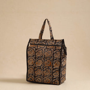 Black - Handcrafted Cotton Shopping Hand Bag 22