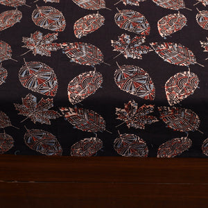 Black - Patchwork Block Print Ajrakh Cotton Double Bed Sheet Set 09