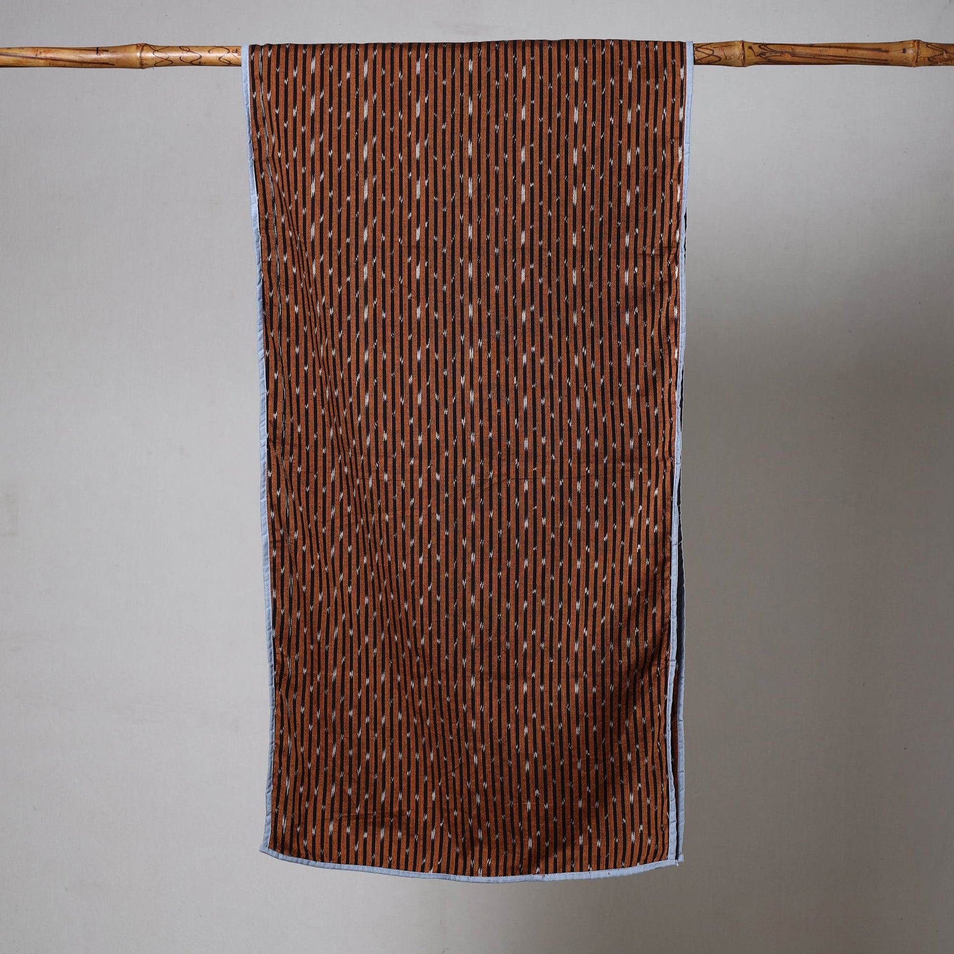 Brown - Cotton Pochampally Ikat Stole 18