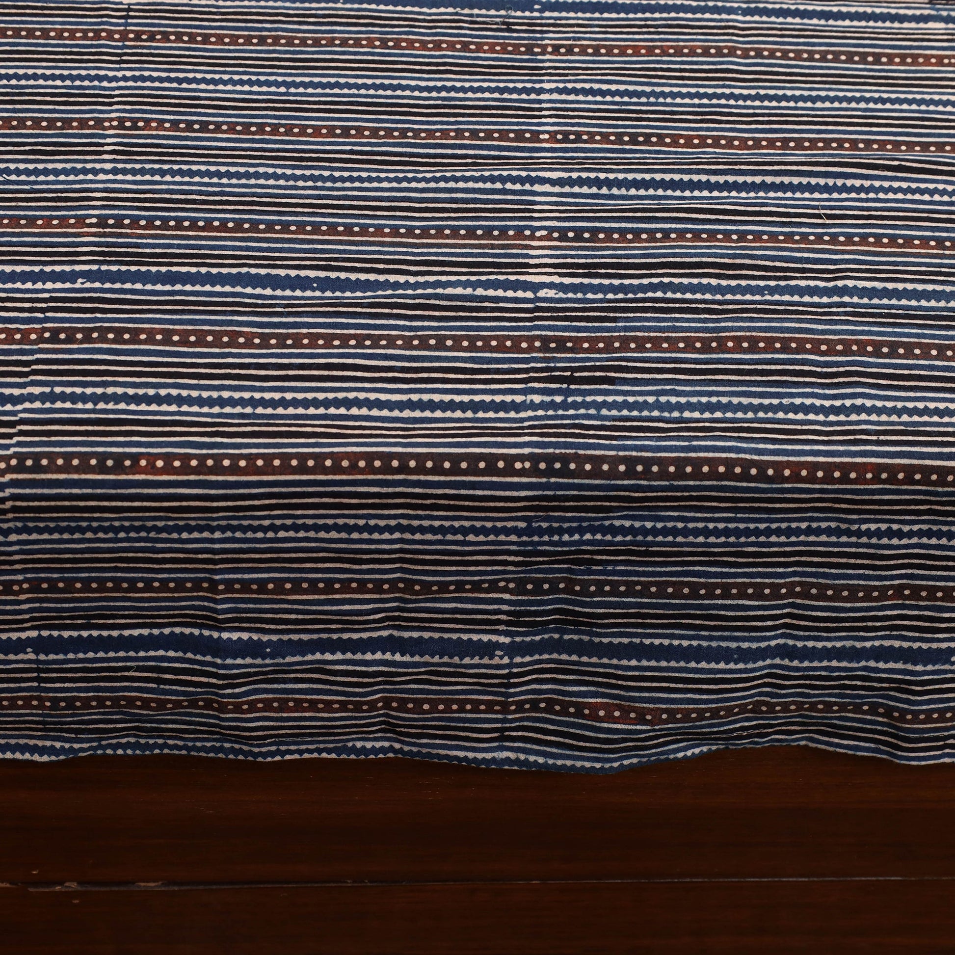 Black - Patchwork Block Print Ajrakh Cotton Double Bed Sheet Set 10