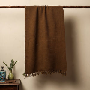 Brown -  Waffle Weave Handwoven Cotton Bath Towel