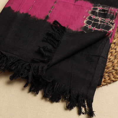 Black - Jhiri Handloom Shibori Tye-Dye Pure Cotton Towel