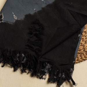 Black - Jhiri Handloom Shibori Tye-Dye Pure Cotton Towel