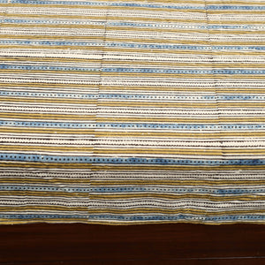 Beige - Patchwork Ajrakh Cotton Double Bed Sheet Set 15