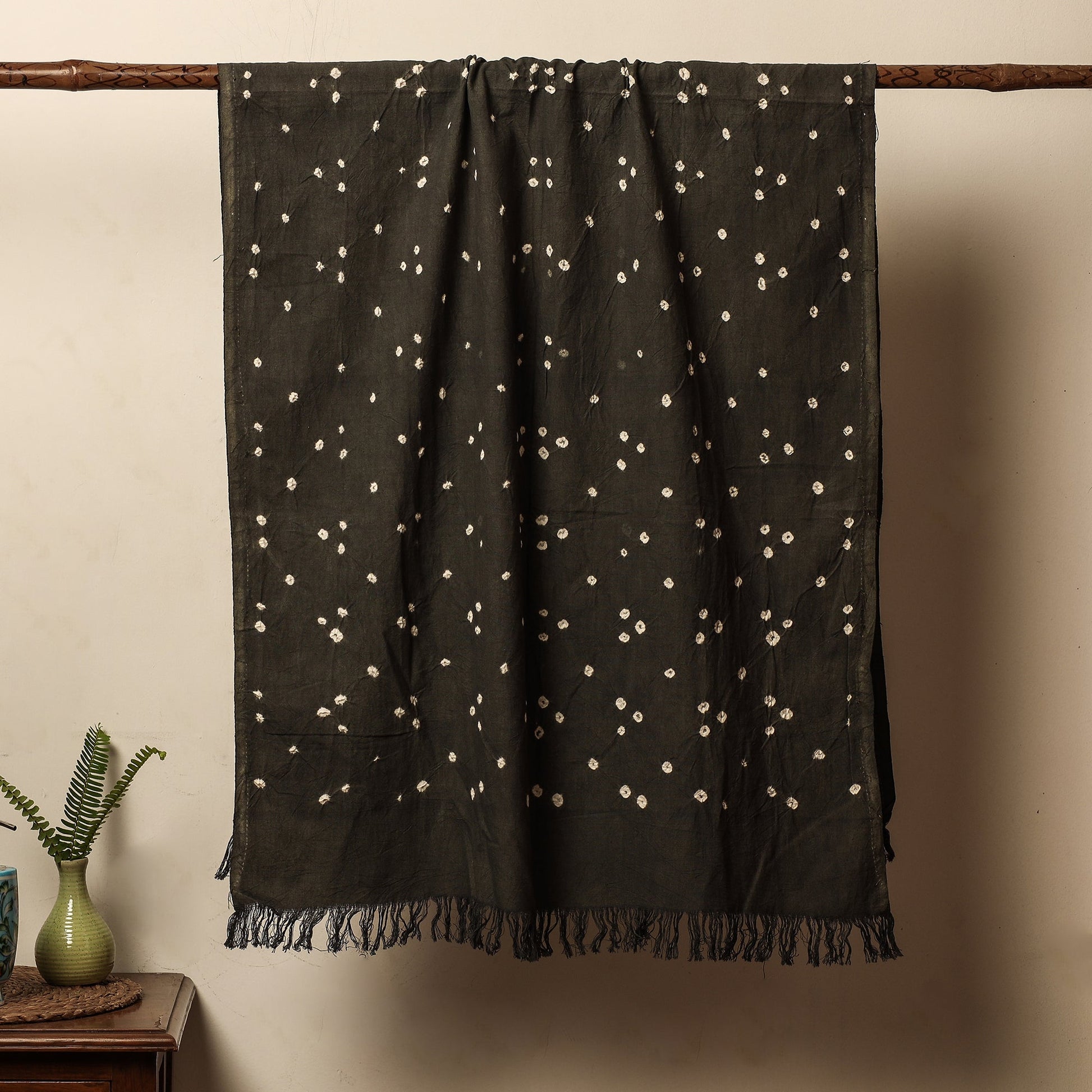 Brown - Bandhani Tie-Dye Handloom Cotton Towel
