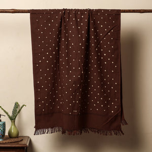 Brown - Bandhani Tie-Dye Handloom Cotton Towel