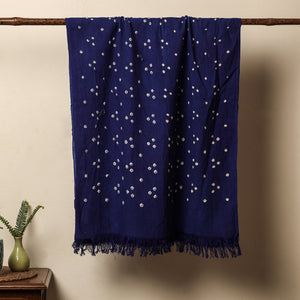 Blue - Bandhani Tie-Dye Handloom Cotton Towel