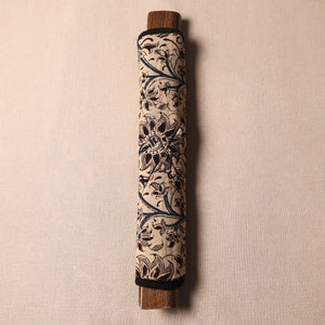 Beige - Kalamkari Block Printed Fridge Cover with Handle Cover 11
