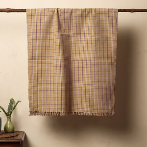 Brown - Honeycomb Handloom Cotton Bath Towel From Dehradun