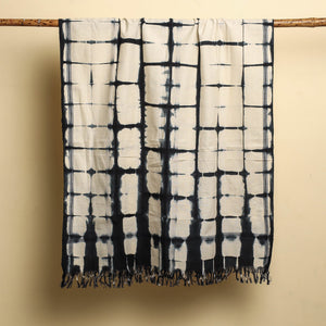 Black - Shibori Tie-dye Cotton Bath Towel