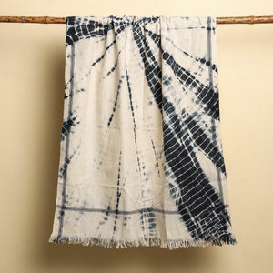 Black - Shibori Tie-dye Cotton Bath Towel
