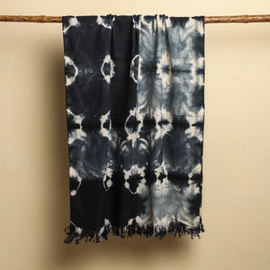 Black - Shibori Tie-dye Cotton Bath Towel