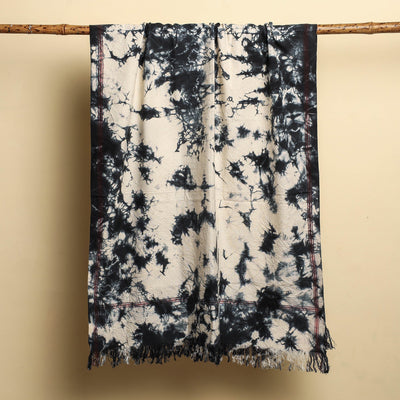 Black - Shibori Tie-dye Cotton Bath Towel