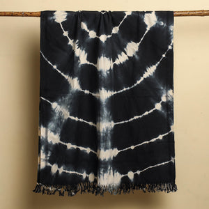Black - Shibori Tie-dye Cotton Bath Towel