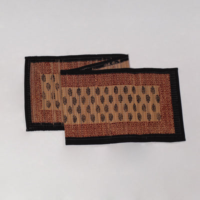 Beige - Natural Bamboo Bagh Block Printed Dining Table Runner 25
