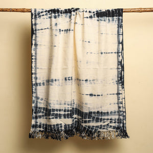 Black - Shibori Tie-dye Cotton Bath Towel