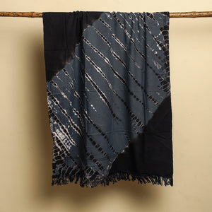 Black - Jhiri Handloom Shibori Tye-Dye Pure Cotton Towel