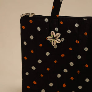 Black - Handcrafted Quilted Cotton Hand Bag 26