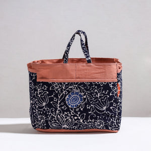 Black - Handmade Cotton Multipurpose Cosmetic/Toiletry Bag