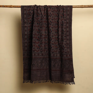 Brown - Block Print Cotton Ajrakh Handloom Towel