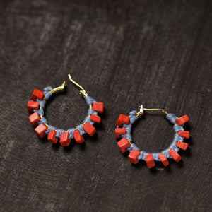 Ashiya Handmade Thread & Stone Work Earrings 12
