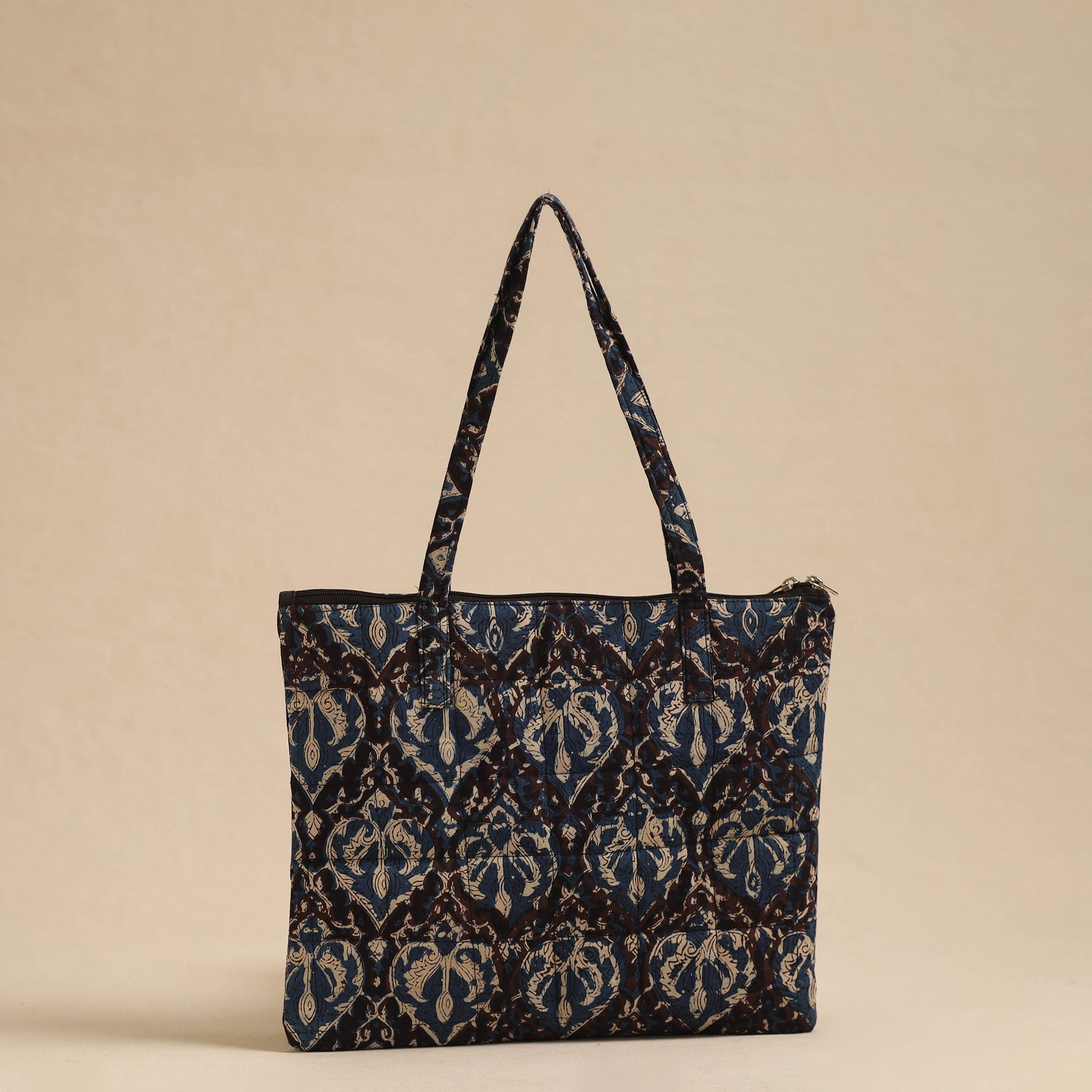 Black - Handcrafted Quilted Cotton Hand Bag 31